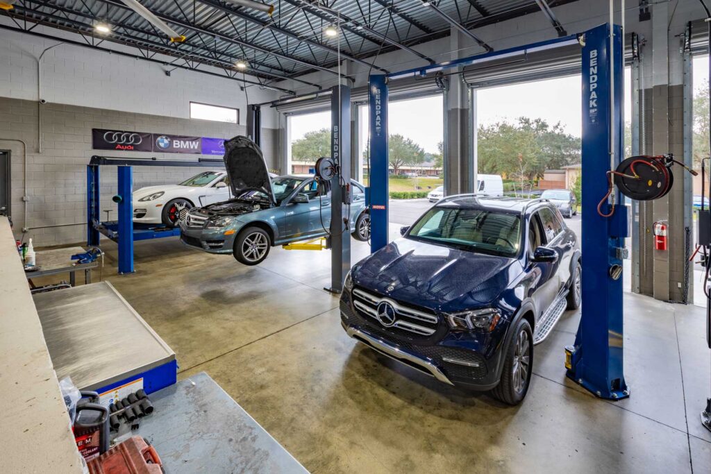 cars being repaired at Imports Professional Auto